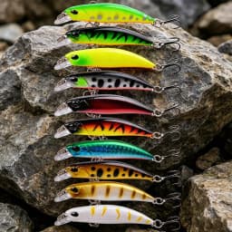 10pcs Laser Slow Minnow Fishing Lure Set 4g 7cm Wobblers Crankbaits Isca Artificial Hard Bait Carp Fishing Lures Kit Pesca