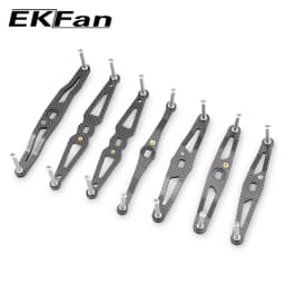EKFAN 105MM 120MM 130MM 140MM 8*5MM Holes Carbon Fiber Fishing Left Right Handle For Dawa Bait Casting Reel Handles DIY Parts