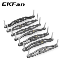 EKFAN 105MM 120MM 130MM 140MM 8*5MM Holes Carbon Fiber Fishing Left Right Handle For Dawa Bait Casting Reel Handles DIY Parts