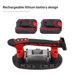 Tile Vibration Tool with Suction Cup, 21V 2000mAh Handheld Tool Vibrator, 6 Speeds Adjustable Tile Installation Machine 28000r/m