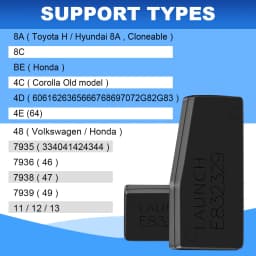 LAUNCH X-431 Car Key Programmer x 4 Keys Set Key Chip Work With X431 PAD V 5 IMMO ELITE IMMO PLUS PRO3 ACE PRO TT PRO3S+ELITE