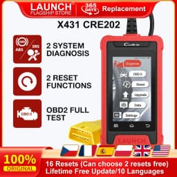 LAUNCH X431 Creader Elite CRE202 OBD2 Diagnostic Tools 2 Systems ABS SRS Diagnoses 2 Resets EOBD Scanner Lifetime Free Update
