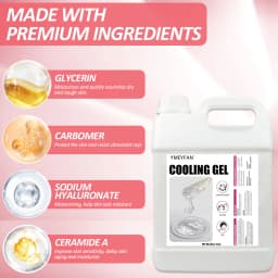 84.5oz Gel Conductor Radiofrecuencia y Cavitacion Conductive Gel Clear for Ultrasonic Machine Face Microcurrent EMS HIFU