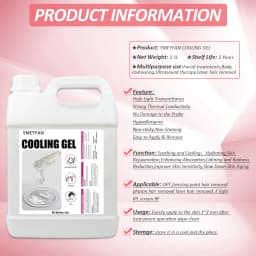 84.5oz Gel Conductor Radiofrecuencia y Cavitacion Conductive Gel Clear for Ultrasonic Machine Face Microcurrent EMS HIFU