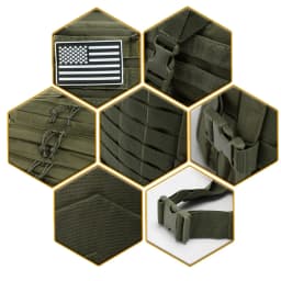 45L Tactical Backpack Large Capacity Outdoor Rucksack 3 Day Fitness Hiking Bag Hiking Camping Gear Backpacks