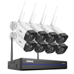 Annke 10CH 5MP CCTV System 264+ HD Wireless NVR Kit Outdor IR Night Vision IP Wifi Camera Security System CCTV Kit Two-way Audio