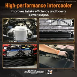 Universal Intercooler 27''x7''x2.5" Tube & Fin for Audi Jetta Inlet 2.5" / 64mm