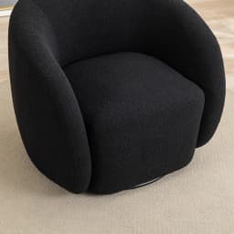 SEYNAR Modern Velvet 360 Degree Swivel Accent Armchair Set of 2,Upholstered Round Barrel Side Chair for Living Room