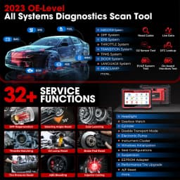 LAUNCH X431 PRO Elite OBD2 Scanner Scan Tool with CANFD DOIP Automotive Diagnostic Tool ECU Coding Full System,37+ Resets,FCA
