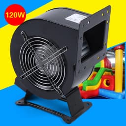 Round Flange Arch Fan Low Noise 120W Centrifugal Blower Outdoor Wood Furnace Boiler Fans for Extruder Heat Dissipation