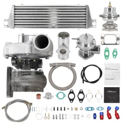 T3 T4 TO4E T04E 400HP Universal Turbo Turbocharger Kit w/ Wastegate Intercooler