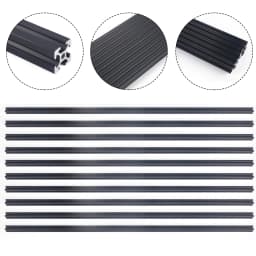 10 PACK 20*20 T-Slot Aluminum Extrusion CNC 3D Printer 1m 39.5'' Long Extruded Piece Black