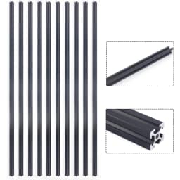 10 PACK 20*20 T-Slot Aluminum Extrusion CNC 3D Printer 1m 39.5'' Long Extruded Piece Black