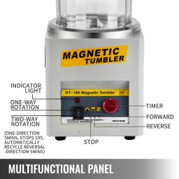 SucceBuy KT-185 Magnetic Tumbler Jewelry Polisher Mini Metal Finisher Finishing Machine 110V/220V Gold Precision Parts Polisher