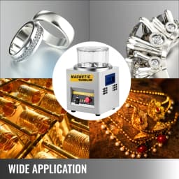 SucceBuy KT-185 Magnetic Tumbler Jewelry Polisher Mini Metal Finisher Finishing Machine 110V/220V Gold Precision Parts Polisher