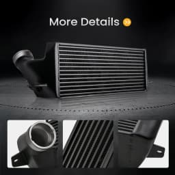 Front Upgraded Tube and Fin Intercooler For BMW E82 E88 E89 E90 E91 E92 E93 Z4 N54 N55 520 X 200 X 145 mm