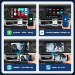 Road Top Wireless CarPlay Android Auto for Mercedes Benz CLS W218 NTG4.5/NTG4.7 2011-2015, with Mirror Link AirPlay Car Play