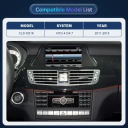 Road Top Wireless CarPlay Android Auto for Mercedes Benz CLS W218 NTG4.5/NTG4.7 2011-2015, with Mirror Link AirPlay Car Play