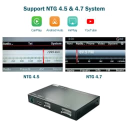 Road Top Wireless CarPlay Android Auto for Mercedes Benz CLS W218 NTG4.5/NTG4.7 2011-2015, with Mirror Link AirPlay Car Play