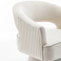 SEYNER Modren Velvet Swivel Arm Chair, Bedroom Chair living Room Furniture Vanity Throne Lounge Nordic Sofa Single Sofa