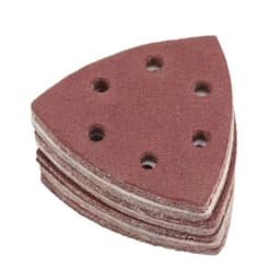 10PCS Sanding Sheets 90*90mm 6 Hole Triangle Sandpaper Aluminum Oxide Hook & Loop Abrasive Sanding Disc For Wood Sanding