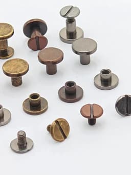 10pcs Metal Binding Chicago Screws Nails Studs Rivets For Photo Album Desk Calendar Menu Leather Craft Belt Wallet Fasteners