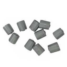 10pcs Gray Creative Car Tuning Tire Valve Stem Caps TPMS Tire Cap with Gasket Universal Nylon Exterior Parts Car Accessories