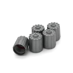 10pcs Gray Creative Car Tuning Tire Valve Stem Caps TPMS Tire Cap with Gasket Universal Nylon Exterior Parts Car Accessories