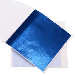 100pcs/10colors sheet Pink Gold Leaf Imitation Sliver Foil Papers DIY Art Crafts Design packaging material Food decoration