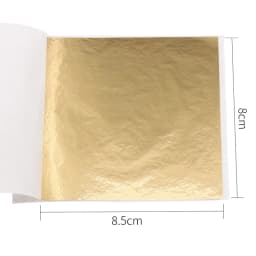 100pcs/10colors sheet Pink Gold Leaf Imitation Sliver Foil Papers DIY Art Crafts Design packaging material Food decoration