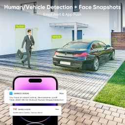 SANNCE 5MP 8MP POE Security Camera System H264+ 8CH NVR 4/6/8 PCS 2.8mm Night vision camera IP66 Weatherproof 8mp ip camera