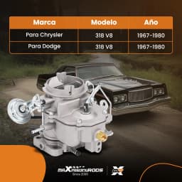 Carburetor For Dodge Chrysler 318 Engine 2 Barrel V8 5.2L 1967-1980 6Cil Engine Carburettors