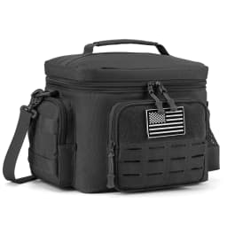 Men's Tactical Lunch Box Heavy Duty Work Lunch Bag Leak Proof Insulated Durable Insulated Lunch Box for Office, Outdoor Activiti