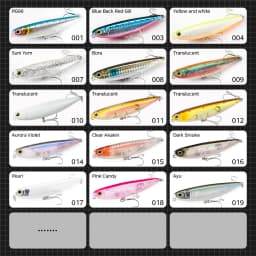 Hunthouse GHOST SNAKE Topwater Pencil Fishing Lure 60/90/100mm 6.4/12.4/18.8g Surface Floating Bait Lure For Seabass LW536