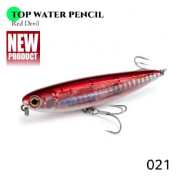 Hunthouse GHOST SNAKE Topwater Pencil Fishing Lure 60/90/100mm 6.4/12.4/18.8g Surface Floating Bait Lure For Seabass LW536