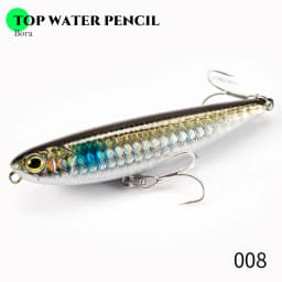 Hunthouse GHOST SNAKE Topwater Pencil Fishing Lure 60/90/100mm 6.4/12.4/18.8g Surface Floating Bait Lure For Seabass LW536
