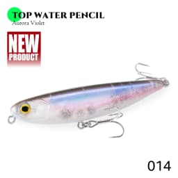 Hunthouse GHOST SNAKE Topwater Pencil Fishing Lure 60/90/100mm 6.4/12.4/18.8g Surface Floating Bait Lure For Seabass LW536