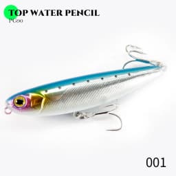 Hunthouse GHOST SNAKE Topwater Pencil Fishing Lure 60/90/100mm 6.4/12.4/18.8g Surface Floating Bait Lure For Seabass LW536