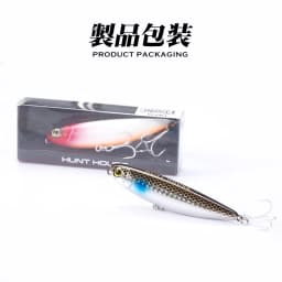 Hunthouse GHOST SNAKE Topwater Pencil Fishing Lure 60/90/100mm 6.4/12.4/18.8g Surface Floating Bait Lure For Seabass LW536