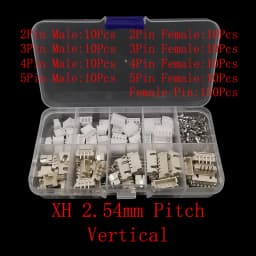 1Box PH2.0 / XH2.54 2/3/4/5 Pin Terminals Kit Male Female Plug Housing Header JST Wire Connector PH 2.0mm XH 2.54mm Pitch
