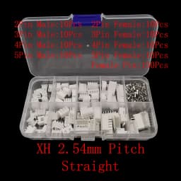 1Box PH2.0 / XH2.54 2/3/4/5 Pin Terminals Kit Male Female Plug Housing Header JST Wire Connector PH 2.0mm XH 2.54mm Pitch