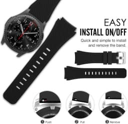 22mm soft silicone strap For samsung Galaxy wtch 3 46mm Gear S3 Huawei watch GT GT2 46mm comfortable strap for Amazfirt GTR 47mm
