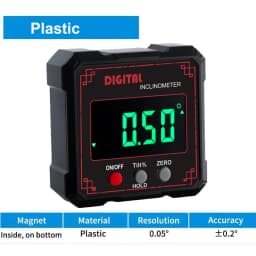 ETOPOO Digital Electronic Level Digital Angle Fnder 4*90 ° Magnetic Inclinometer Protractor Precision Level Box for Woodworking