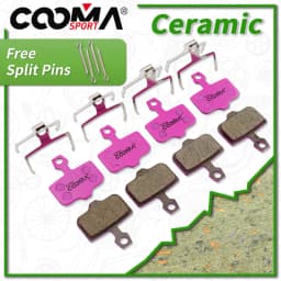 4 Pairs Ceramic Bicycle Disc Brake Pads for SRAM Red Force ETAP AXS HRD DB LEVEL Elixir R, CR, CR Mag, 1/3/5/7/9, X.0, XX