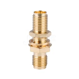 2PCS SMA Socket Connector SMA Female to SMA Female Bulkhead Connector SMA Panel Chassis Mount Connector Adapter Antenna
