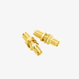 2PCS SMA Socket Connector SMA Female to SMA Female Bulkhead Connector SMA Panel Chassis Mount Connector Adapter Antenna