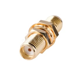 2PCS SMA Socket Connector SMA Female to SMA Female Bulkhead Connector SMA Panel Chassis Mount Connector Adapter Antenna