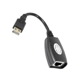 1 Pair USB to RJ45 LAN Ethernet Extension Cable Adapter 50M Distance Extender Converter Over Cat5E/6 Cord Computer Accessories