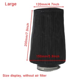 Universal Cone Air Filter Protective Cover Waterproof Oilproof Dustproof for Car High Flow Cold Air Intake Filters