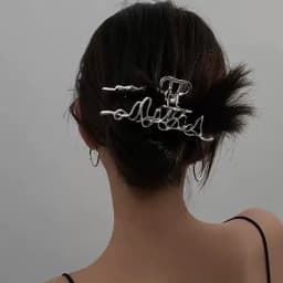 Ruoshui Woman Novelty Irregular Hairpins Punk Style Metal Silver Hair Claws Barrettes Women Hair Accessories Hair Clips Hairgrip
